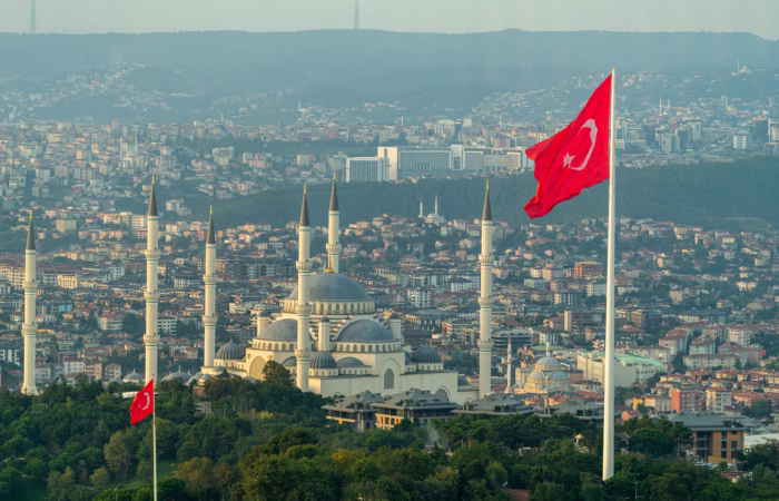 Çamlıca Mosque views from Çamlıca hill