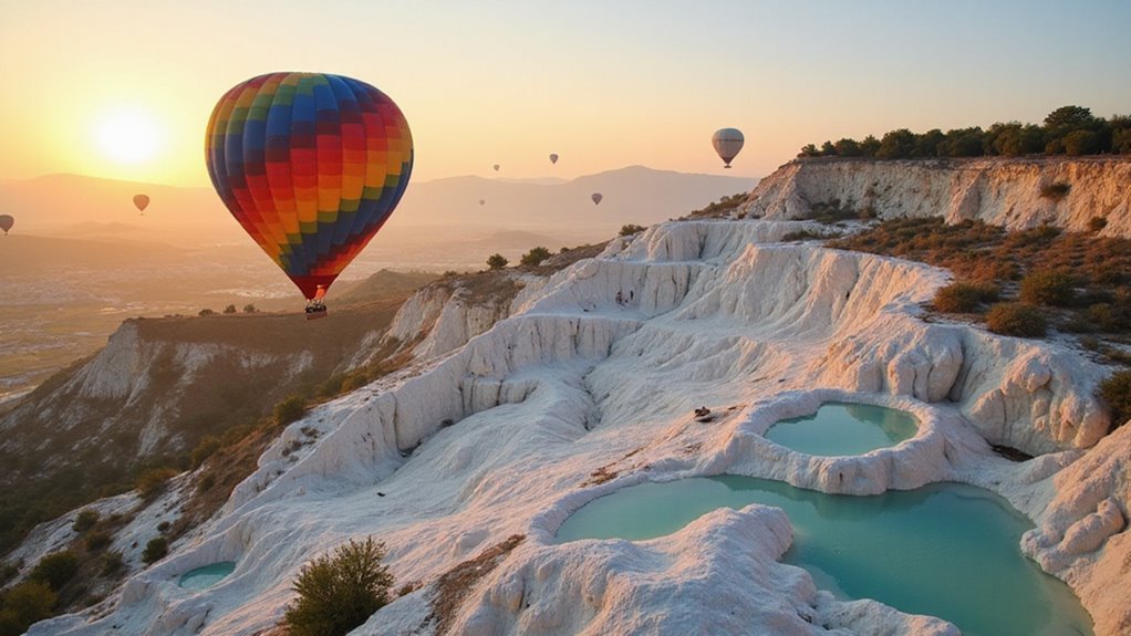 Pamukkale Hot Air Balloon Experiences 8 aerial photography in pamukkale