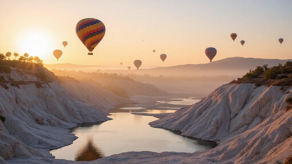 Pamukkale Hot Air Balloon Experiences 1 surreal sunrise over pamukkale