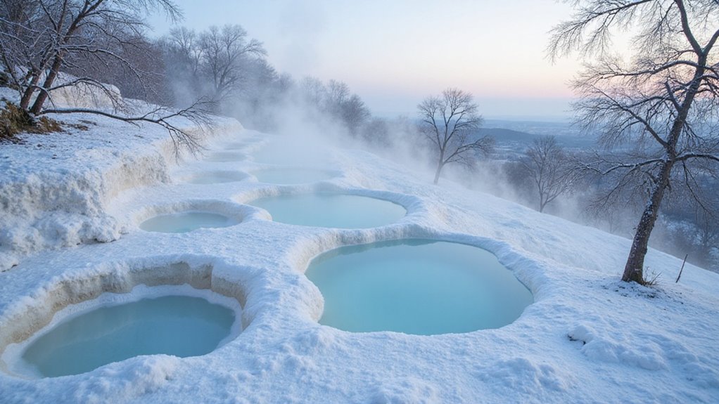 Winter Visits to Pamukkale 2 warm thermal pools winter