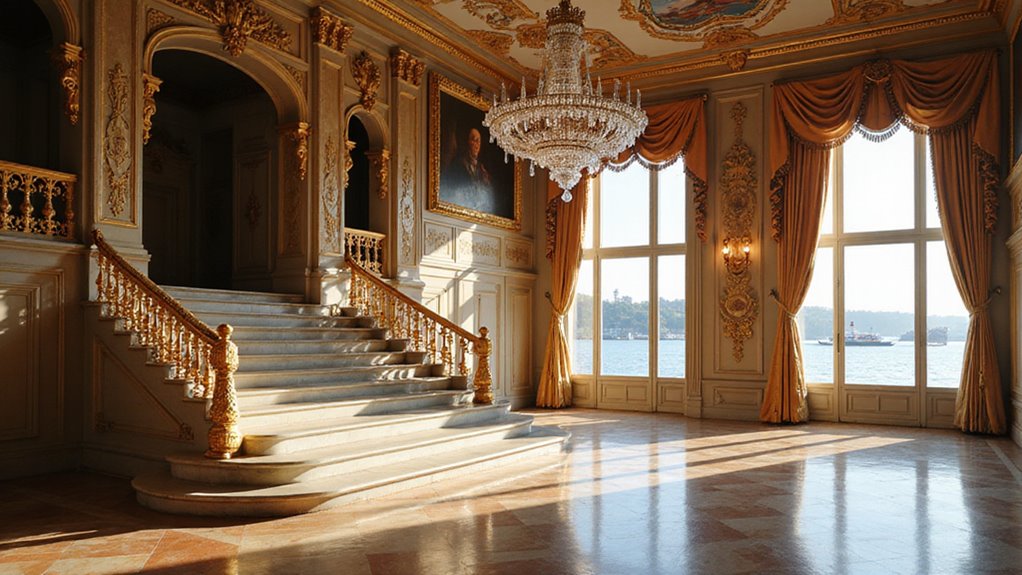 Dolmabahçe Palace & Bosphorus Cruises: Imperial Splendor by the Water 3 grand chandeliers ornate staircases