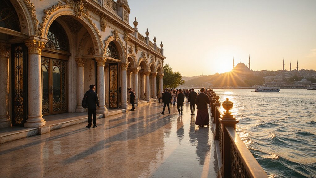 Dolmabahçe Palace & Bosphorus Cruises: Imperial Splendor by the Water 14 palace cruise golden sunset