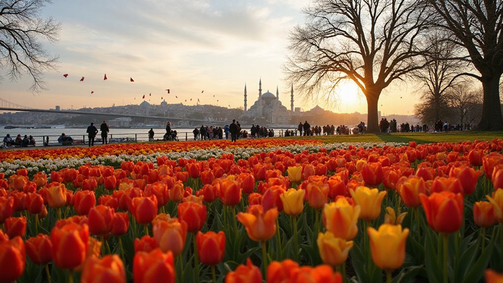 Best Time to Visit Istanbul: Seasons, Events & Avoiding Crowds 2 tulips bloom in istanbul